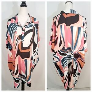 NATORI Papillon Caftan Dress